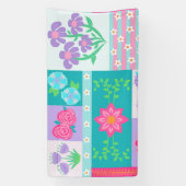 Banderoles Conception de fleurs vibrantes en fleurs (Verticale)
