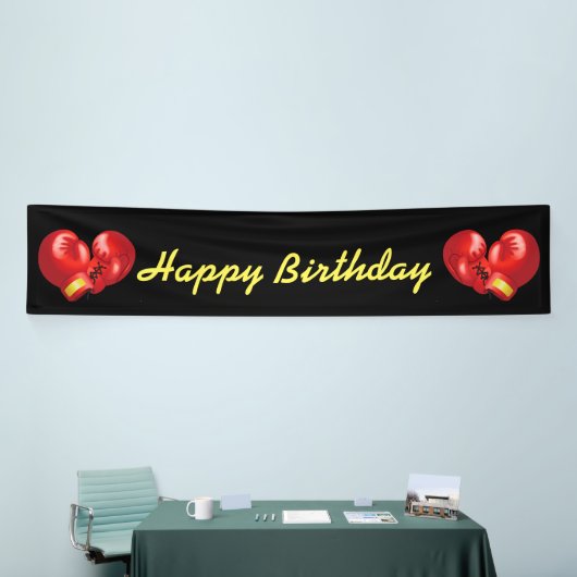 Banderoles Conception de gants de boxe (Salon professionnel)