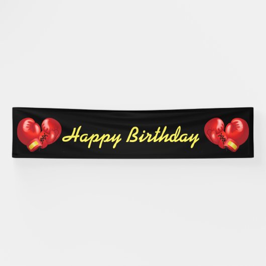 Banderoles Conception de gants de boxe (Horizontal)