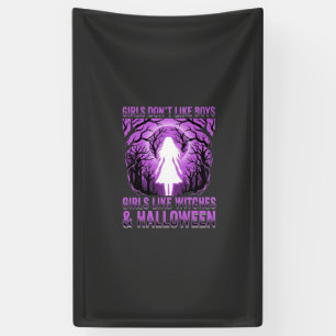 Banderoles Conception de Halloween pour filles comme des sorc