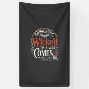 Banderoles Conception de Halloween Wicked This Way Comes_1