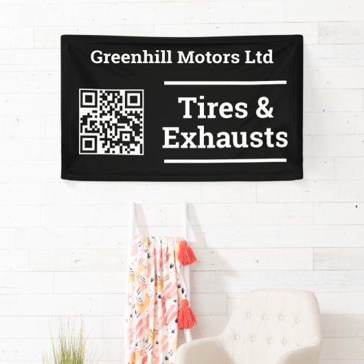 Banderoles Conception de l'entretien des véhicules de garage (En situation)