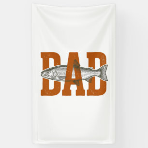 Banderoles Conception de maillot vectoriel de pêche de papa v