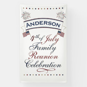 Banderoles Conception de réunion patriotique du 4 juillet