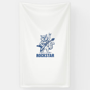 Banderoles Conception de t-shirt avec gravure vintage de chat