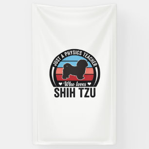 Banderoles Conception de T-shirt de chien vintage Shih Tzu pr