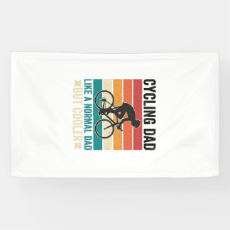 Banderoles Conception de T-shirt de papa cycliste vintage pou