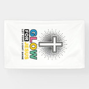 Banderoles Conception de t-shirt lumière de croix chrétienne