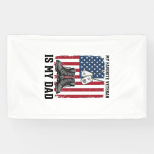 Banderoles Conception de t-shirt patriotique Mon père est mon