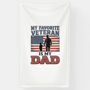 Banderoles Conception de t-shirt patriotique Mon père est mon