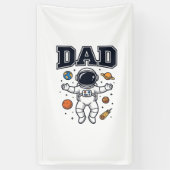 Banderoles Conception de T-shirt Vector Space Astronaute Papa (Vertical)