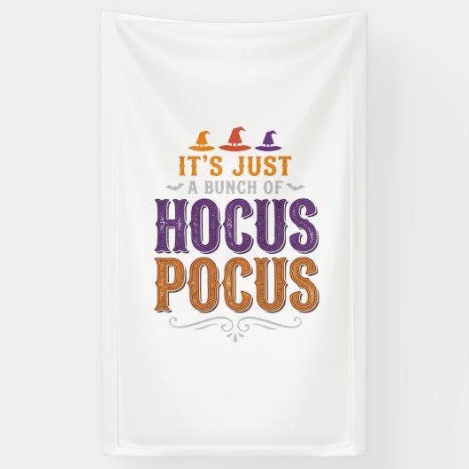 Banderoles Conception de typographie Halloween Hocus Pocus vi (Vertical)