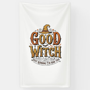 Banderoles Conception de typographie Halloween sorcière genti