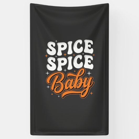 Banderoles Conception de typographie rétro Halloween Spice Sp (Vertical)