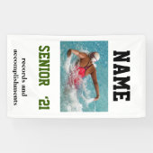 Banderoles Conception d'équipe de natation de photo (Horizontal)