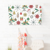 Banderoles Conception des Doddles de Noël de l'Aube Main Uniq (En situation)