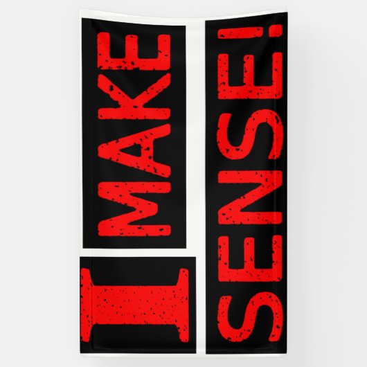 Banderoles Conception d'expression mignonne "Rendre logique" (Vertical)