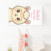 Banderoles Conception d'illustration de lama mignon (En situation)