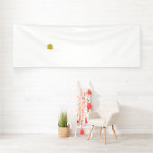 Banderoles Conception florale orange avec motifs complexes et (Insitu)