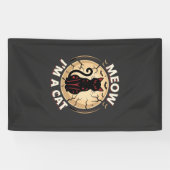 Banderoles Conception graphique de chat Meow Halloween_1 (Horizontal)