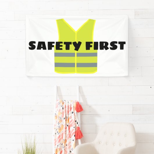 Banderoles Conception jaune de gilet de sécurité (En situation)