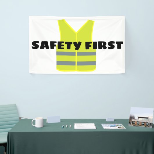 Banderoles Conception jaune de gilet de sécurité (Salon professionnel)
