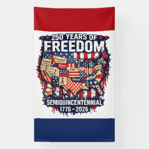 Banderoles Conception patriotique pour le 250e anniversaire d