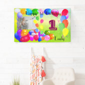 Banderoles Conception personnalisée de ballons Joyeux premier (En situation)