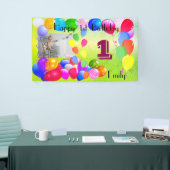 Banderoles Conception personnalisée de ballons Joyeux premier (Salon professionnel)