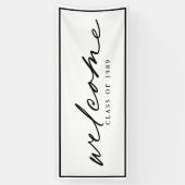 Banderoles Conception personnalisée du script d'accueil moder (Vertical)