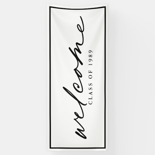 Banderoles Conception personnalisée du script d'accueil moder (Vertical)