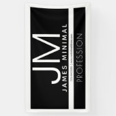 Banderoles Conception professionnelle moderne et minimale | N (Vertical)