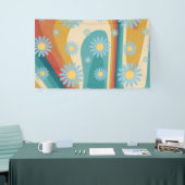 Banderoles CONCEPTION RÉTRO super BEAUCOUP DE PUISSANCE FLEUR (Salon professionnel)