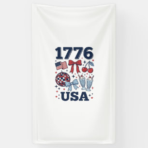 Banderoles Conception vectorielle coquette patriotique 1776 É