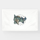 Banderoles Conception vectorielle de magicien tortue mignon l (Horizontal)
