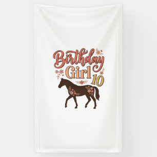 Banderoles Conception vectorielle florale de cheval 10 pour f