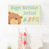 Banderoles Concerne l'anniversaire de chaises (En situation)