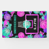 Banderoles Concessions De Basket De Peinture De Peinture De N (Horizontal)