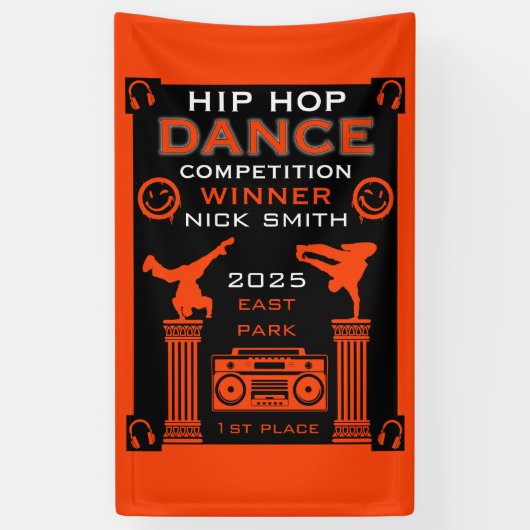 Banderoles Concours de danse Hip hop (Vertical)