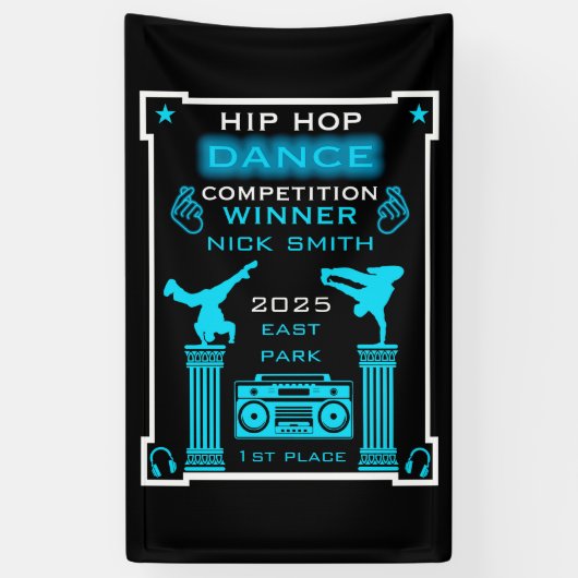 Banderoles Concours de danse Hip hop (Vertical)