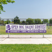 Banderoles Concours ou concours de talents Open mic (En situation)