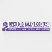 Banderoles Concours ou concours de talents Open mic (Horizontal)