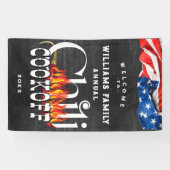 Banderoles Concours Patriotique Chili Cookoff Rustic Cook (Horizontal)