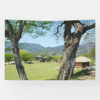 Banderoles Conçu avec une photo de Corée du Sud, Imprimé