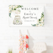 Banderoles Conduire par Fête des mariées White Floral (En situation)