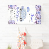 Banderoles Conduire Par Floral Blue Drive À Travers Douche (En situation)