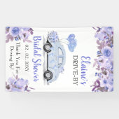 Banderoles Conduire Par Floral Blue Drive À Travers Douche (Horizontal)