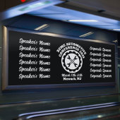 Banderoles Conférence automobile de style rétro