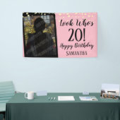 Banderoles Confetti : 20e anniversaire pour une fille (Salon professionnel)