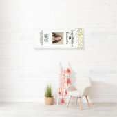 Banderoles Confetti Brush Script Photo Graduation Door (En situation)